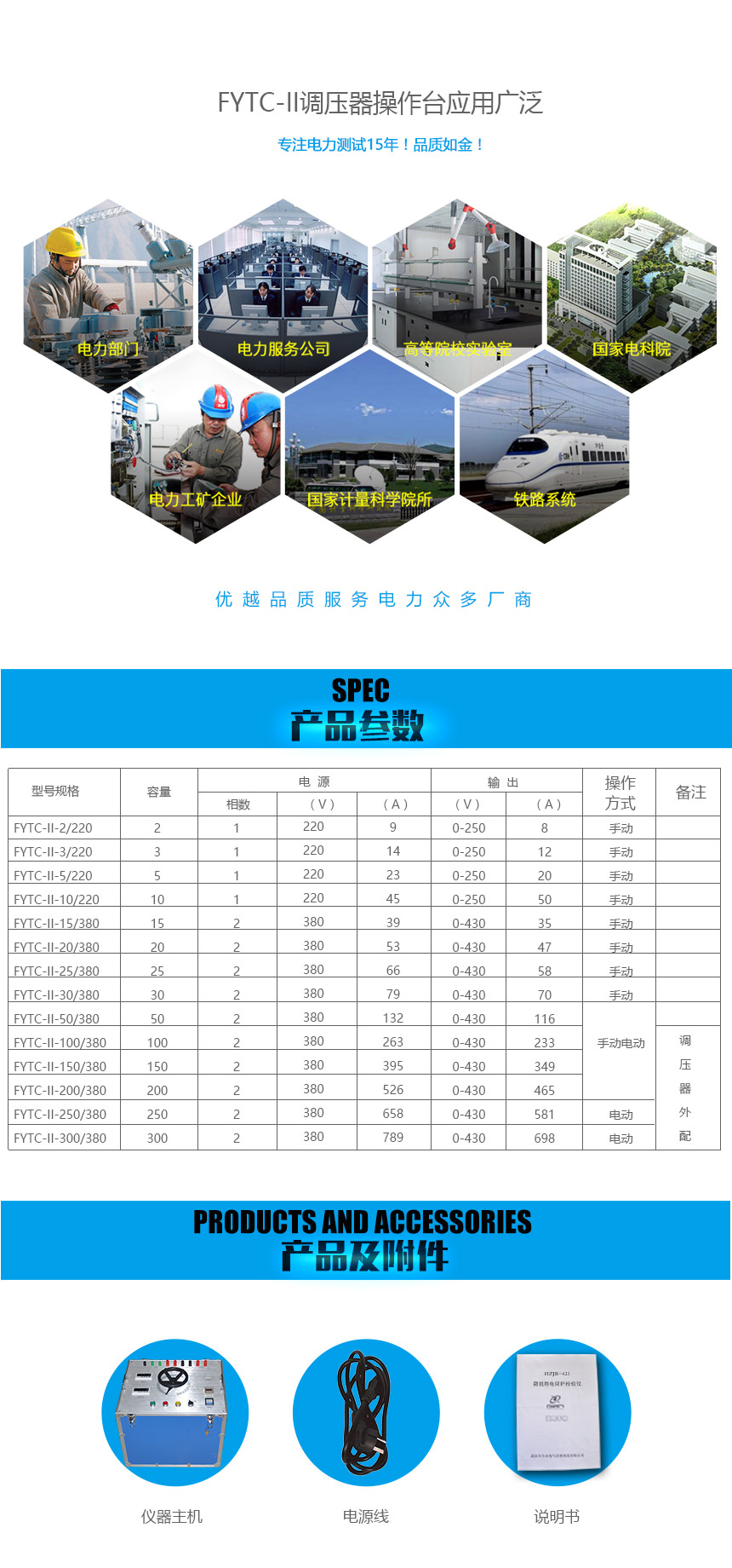 試驗變壓器調壓器操作臺