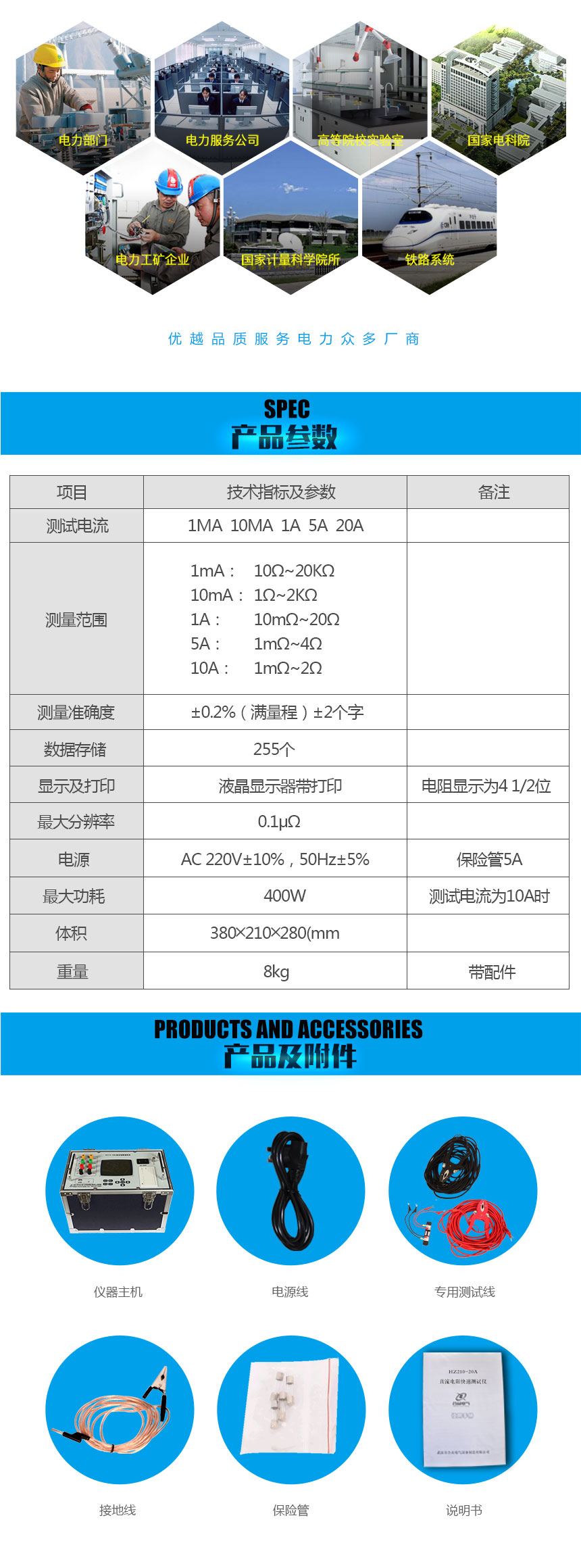 直流電阻快速測試儀